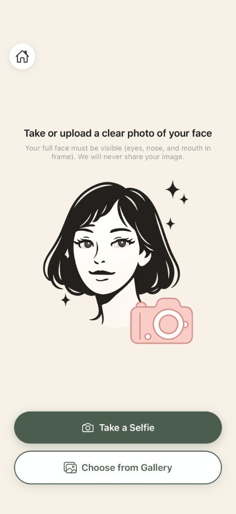 HerMax asking for a clear photo of your face